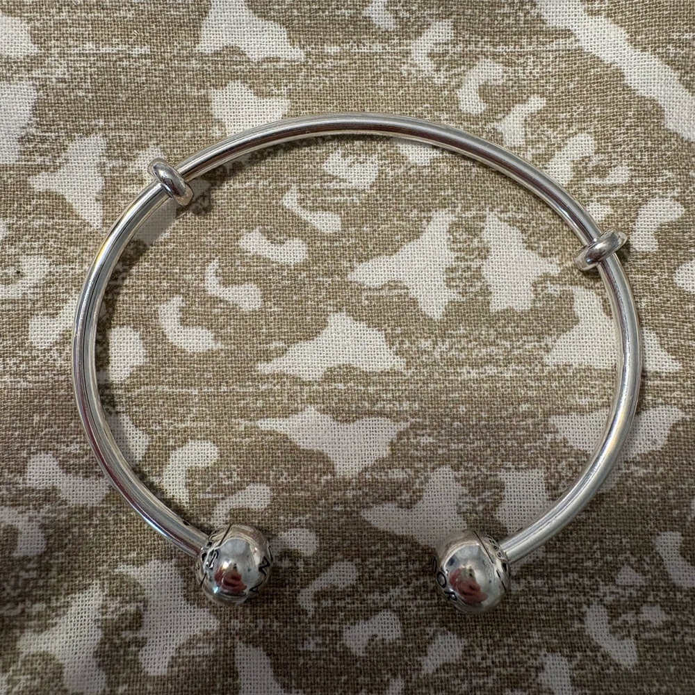 Pandora Silver Open Bangle Bracelet